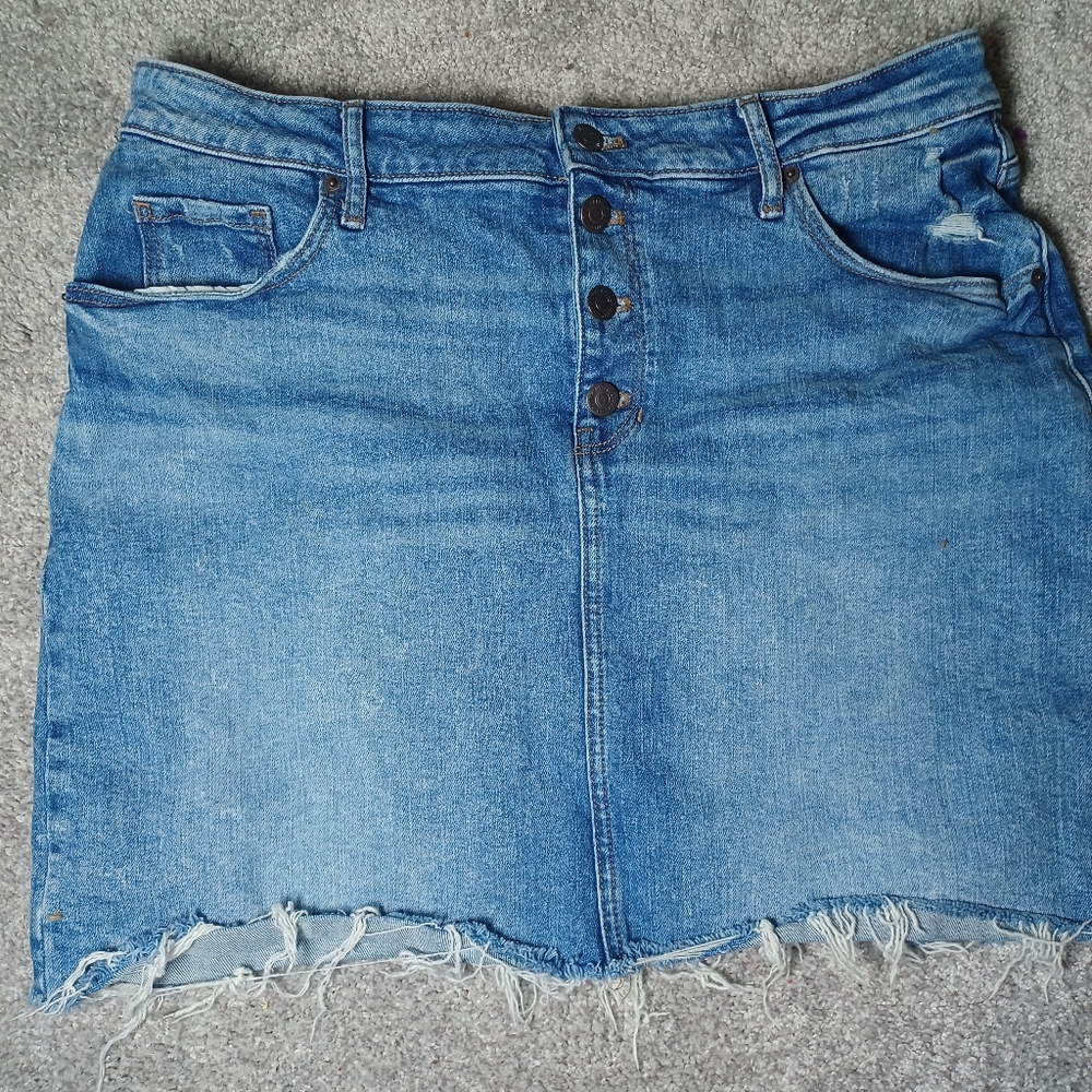 Old Navy High Waisted Denim Mini Skirt